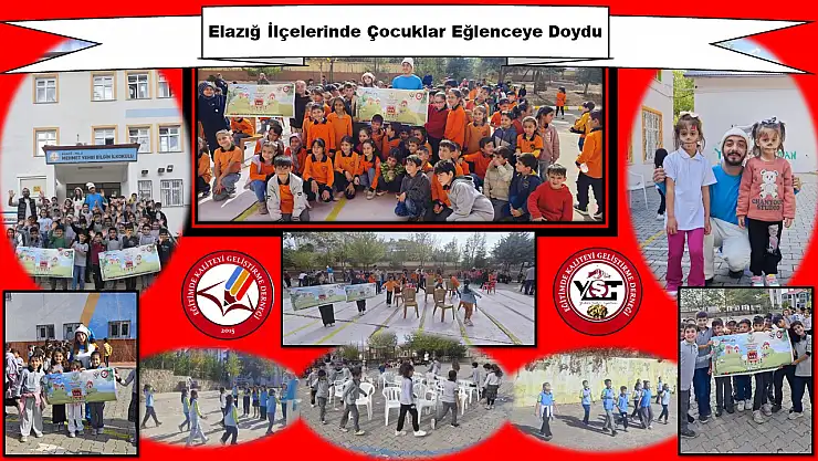 Elazığ İlçelerinde Çocuklar Eğlenceye Doydu...