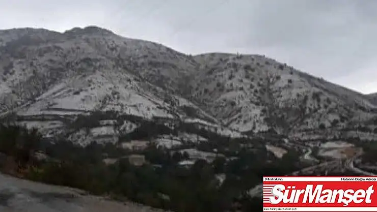 Elazığ'ın yüksek kesimlerine kar  yağdı