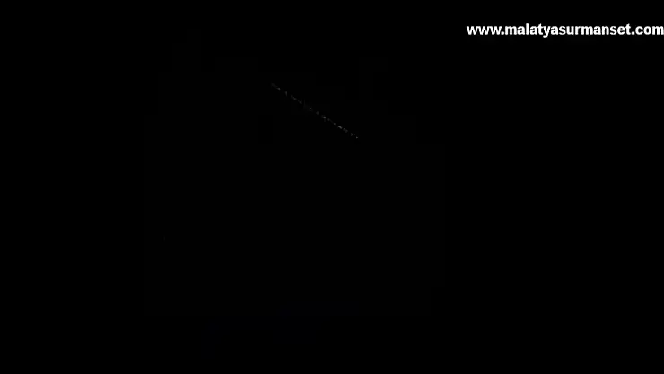Elazığ semalarında 'Starlink' uyduları görüldü
