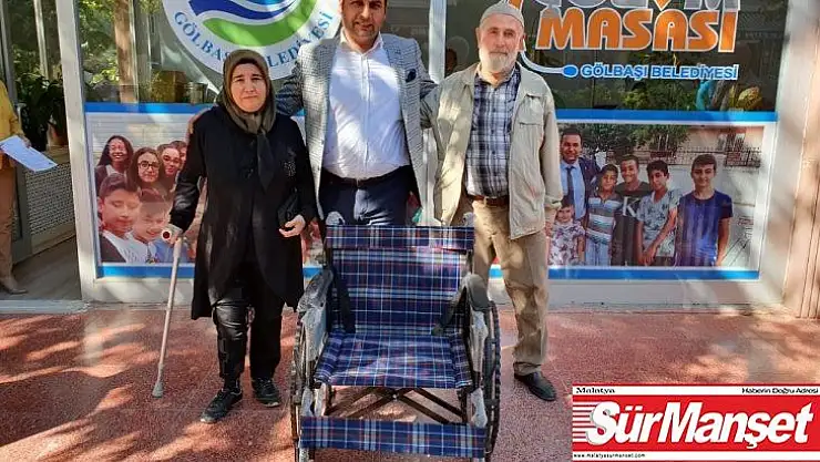 Engellilere tekerlekli sandalye verildi