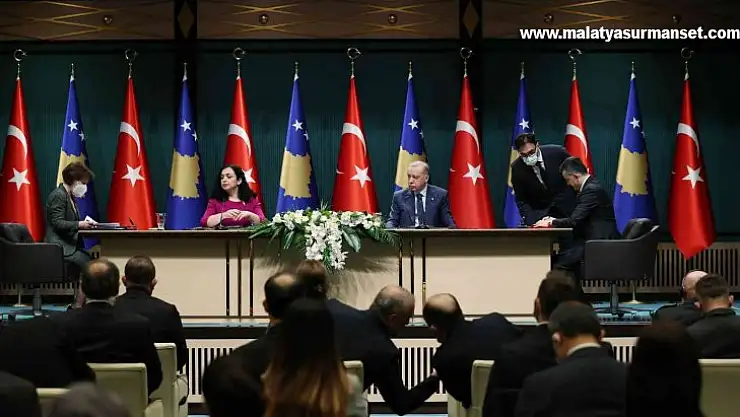 Erdoğan-Osmani ortak basın toplantısı