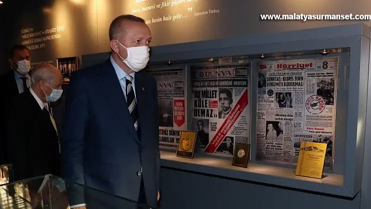 Erdoğan ve Bahçeli, Alparslan Türkeş'in evini ziyaret etti