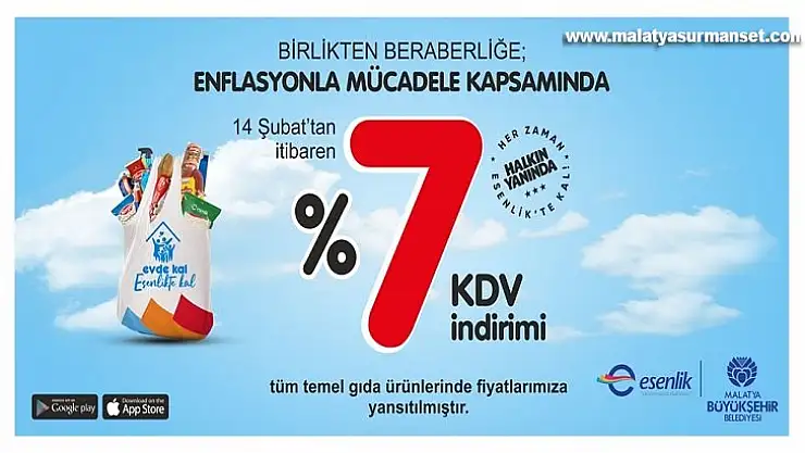 Esenlik Marketlerden KDV İndirim