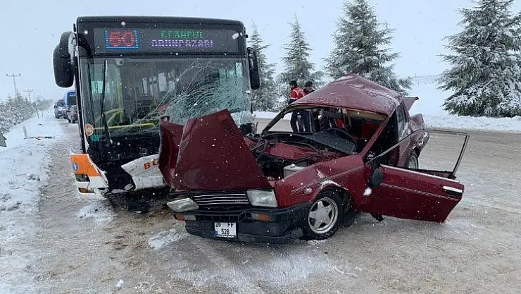 Eskişehir'de trafik kazası  1 ölü 1 ağır yaralı