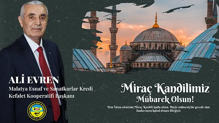ESKKB Başkanı Ali Evren'den Miraç Kandili Mesajı