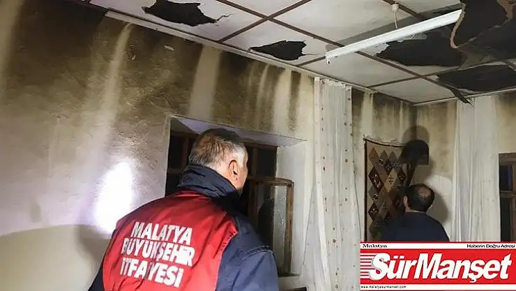 Ev yangını korkuttu