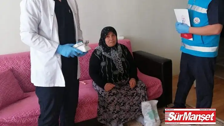 Evde bakım hizmetleri devam ediyor