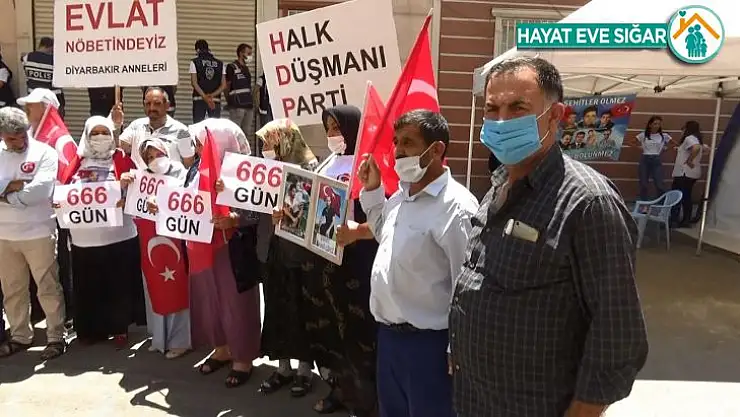 Evlat nöbetindeki ailelerden direnişi 666'ıncı gününde de devam ediyor