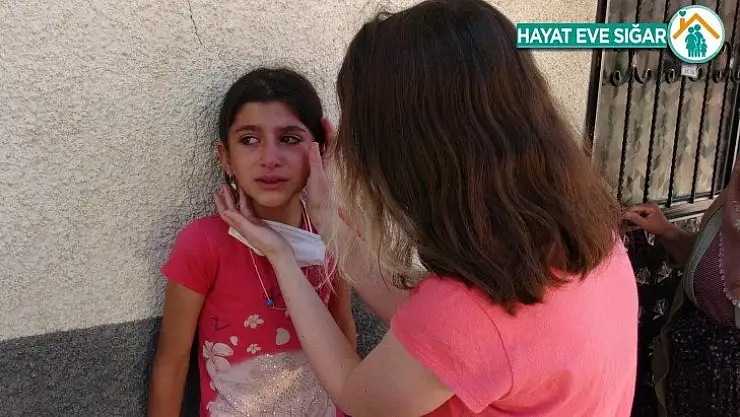Evsa, evinin yanışını gözyaşı içerisinde izledi