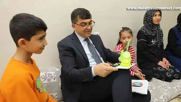 Fadıloğlu önce veli toplantısına katıldı, sonra evde ziyaret etti