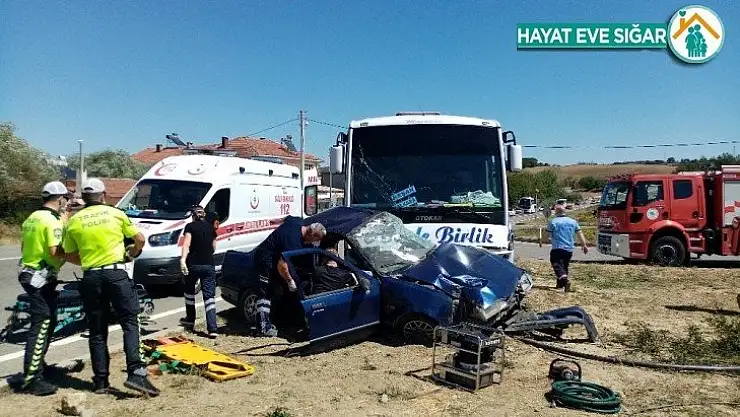 Feci kaza yaşlı çifti hayattan kopardı