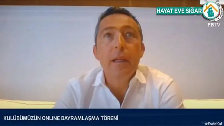 Fenerbahçe'de sanal bayramlaşma töreni yapıldı