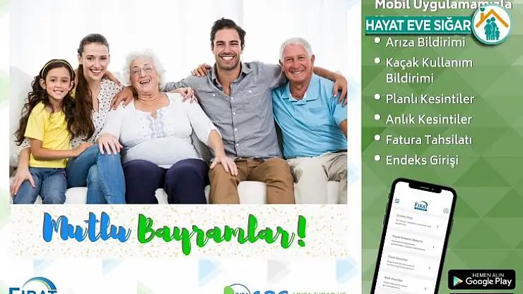 Fırat Edaş Bayramda Kesintisiz Enerji İçin Her An Yanınızda!