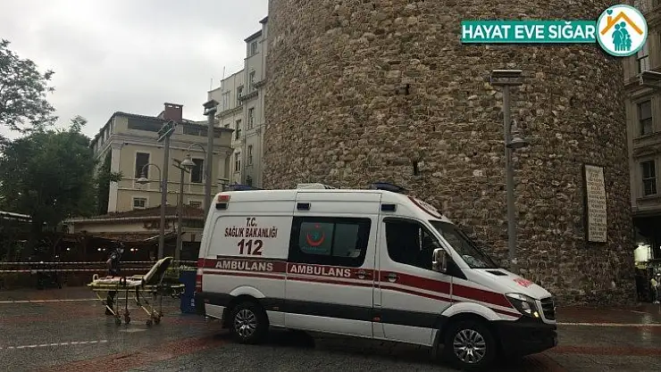 Galata Kulesi'nin bir yanında intihar, diğer yanında evlilik teklifi