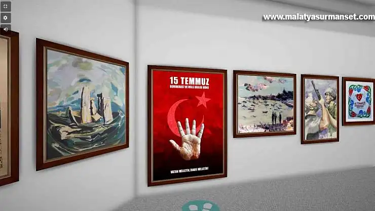 GAÜN'de 15 Temmuz anısına ulusal karma sergi