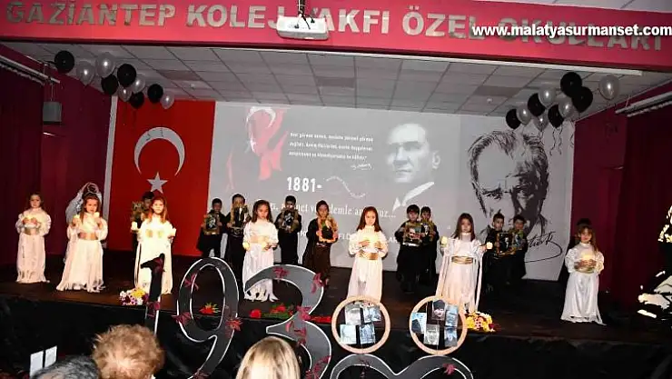 Gaziantep Kolej Vakfı'nda hüzünlü 10 Kasım