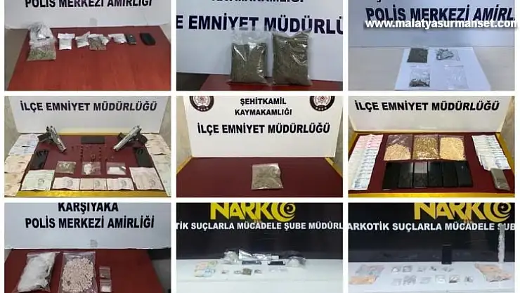 Gaziantep'te 1 haftada 33 uyuşturucu satıcısı tutuklandı