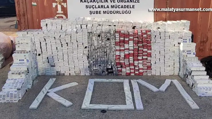 Gaziantep'te 33 bin paket kaçak sigara ele geçirildi