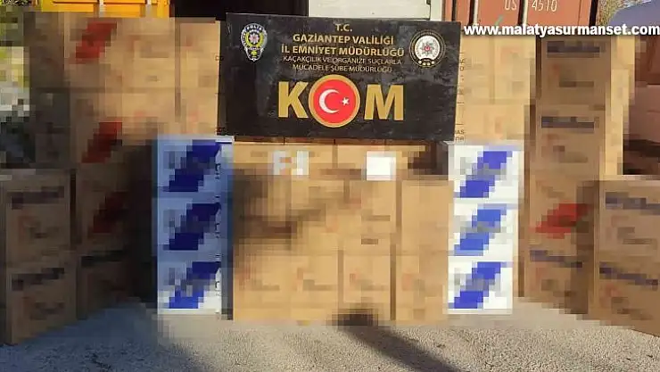 Gaziantep'te 690 bin adet gümrük kaçağı makaron ele geçirildi