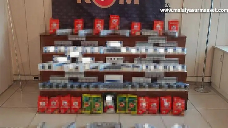 Gaziantep'te bin 77 paket kaçak sigara ele geçirildi