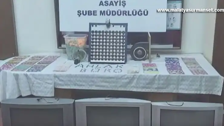 Gaziantep'te kumar oynandığı tespit edilen iş yerine baskın