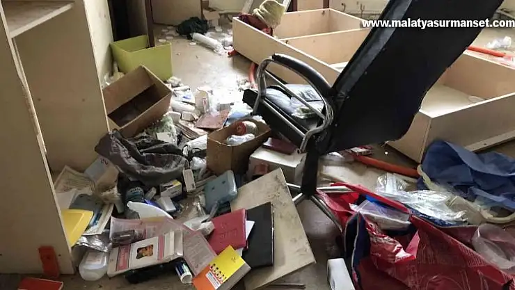 Gaziantep'te madde bağımlıları Aile Sağlığı Merkezini talan etti