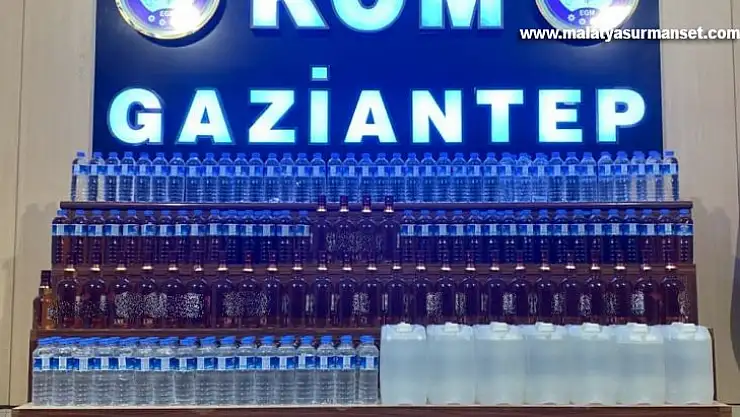 Gaziantep'te sahte alkol operasyonu: 2 gözaltı
