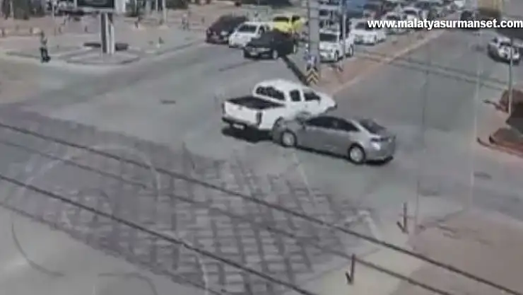 Gaziantep'teki trafik kazaları kameralarda