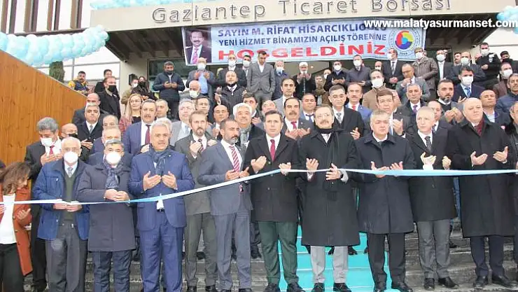 Gaziantep Ticaret Borsası'nın yeni hizmet binası törenle açıldı