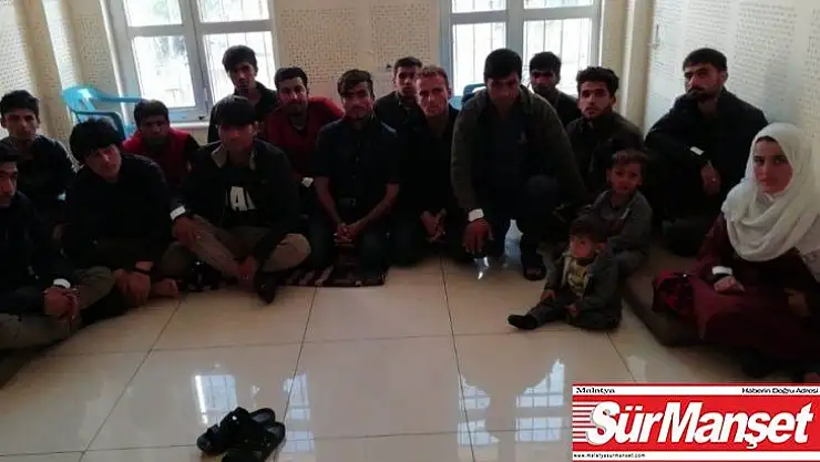 Gaziantep'te 17 kaçak göçmen yakalandı