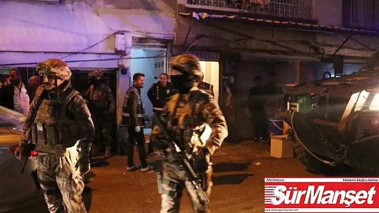 Gaziantep'te helikopter destekli uyuşturucu operasyonu