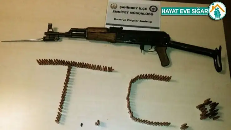 Gaziantep'te ruhsatsız uzun namlulu silah ele geçirildi