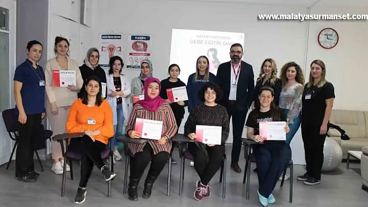 Gebe okulu projesi ile anne adaylarına eğitim verildi