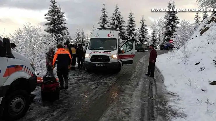 Giresun'da trafik kazası: 3 yaralı