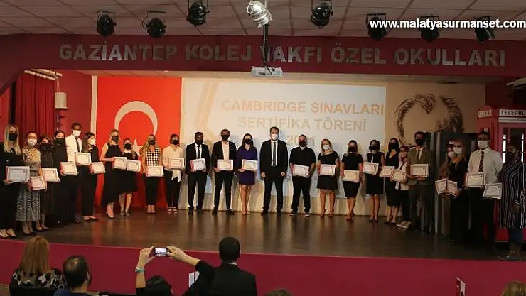 GKV'liler Cambridge Assessment English 2021 sertifikalarını aldı