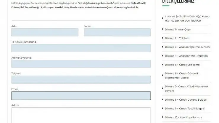 Gölbaşı Belediyesinden sosyal mesafe uygulaması
