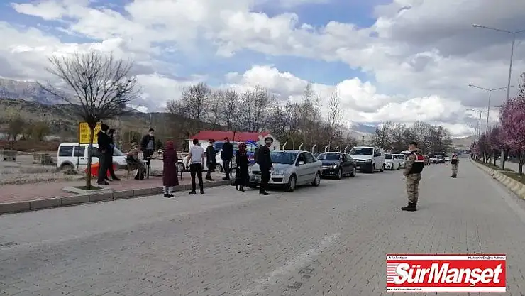 Gölbaşı ilçesinde korona virüs kontrol noktası oluşturuldu