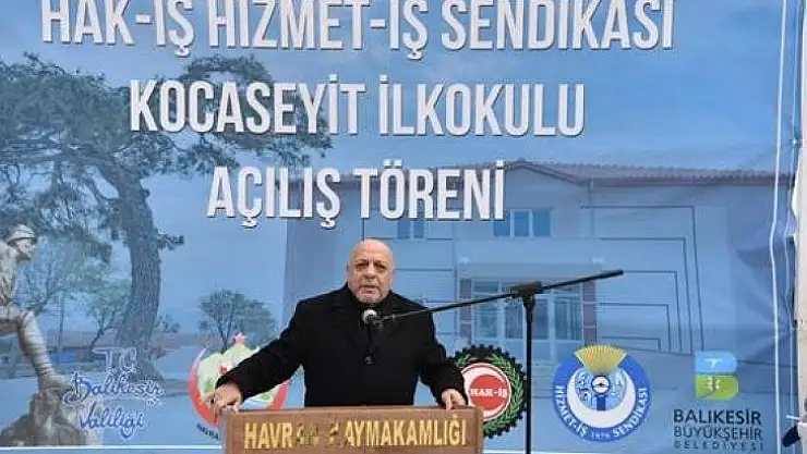 Hak-İş ve Hizmet-İş Sendikasın'dan Çanakkale kahramanı Seyit Onbaşı'ya vefa