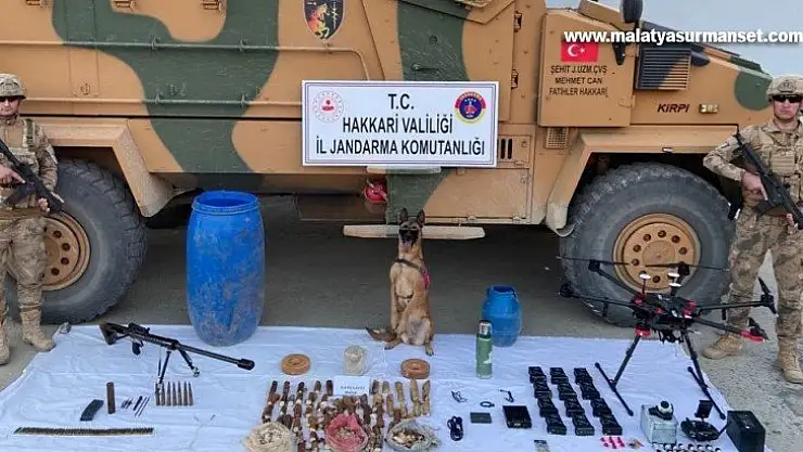 Hakkari'de çok sayıda mühimmat ele geçirildi