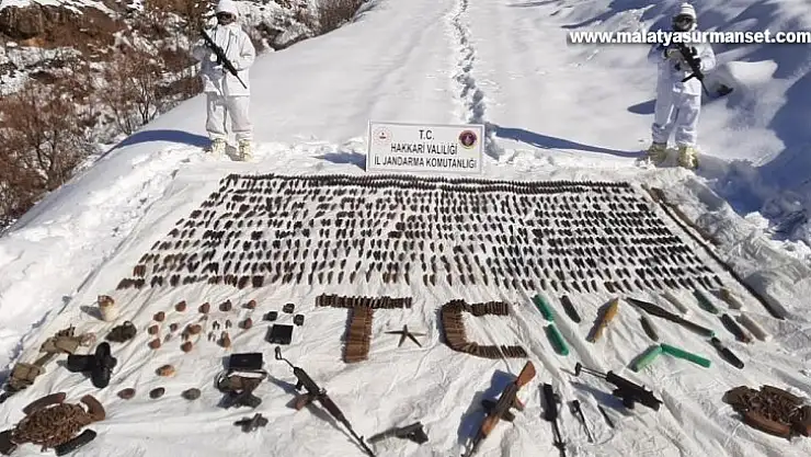 Hakkari'de çok sayıda mühimmat ele geçirildi