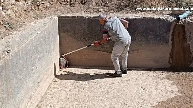 Havuzdan çıkamayan porsuğu ekipler kurtardı