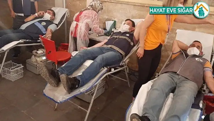Hayat kurtarmak için kan bağışında bulundular