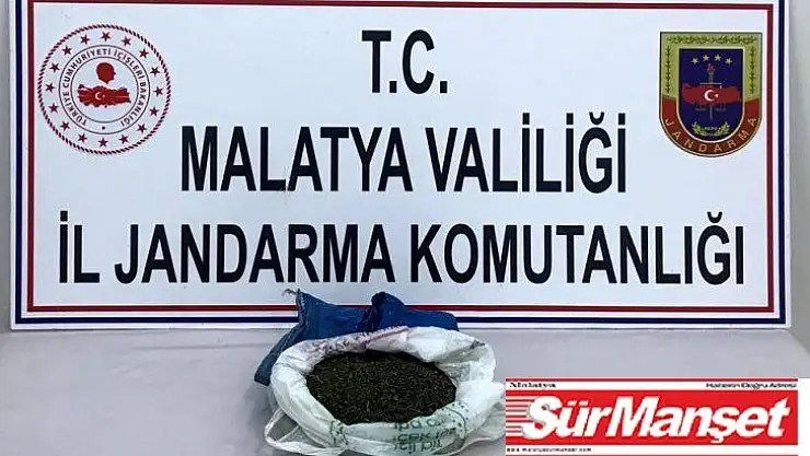 Hekimhan'da bir evde 400 gram esrar yakalandı