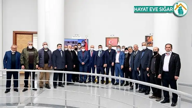 Hekimhan heyetinden Başkan Gürkan'a teşekkür ziyareti