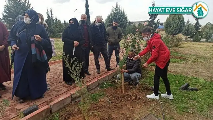Her şehit için bir fidan toprakla buluşturuldu