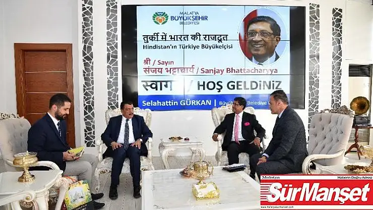 Hindistan Büyükelçisi'nden Malatya Büyükşehir Belediyesi'ne ziyaret