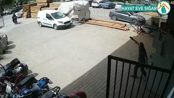 Hırsızları fabrika işçisi böyle kovaladı