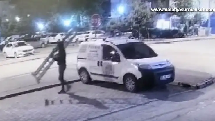 Hırsızların rahat tavırları kamerada