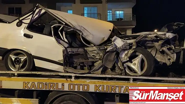 Hurdaya dönen otomobilden sağ çıkıp kaçtı