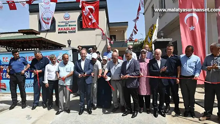 Hüseyin-Havva Akaslan Sosyal Tesisi törenle hizmete açıdı